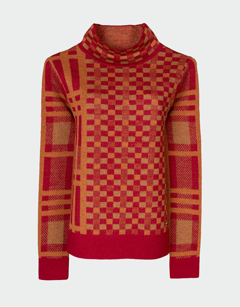 CHECK SWEATER