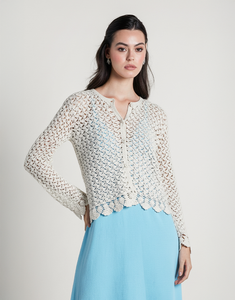 XIA CROCHET CARDIGAN